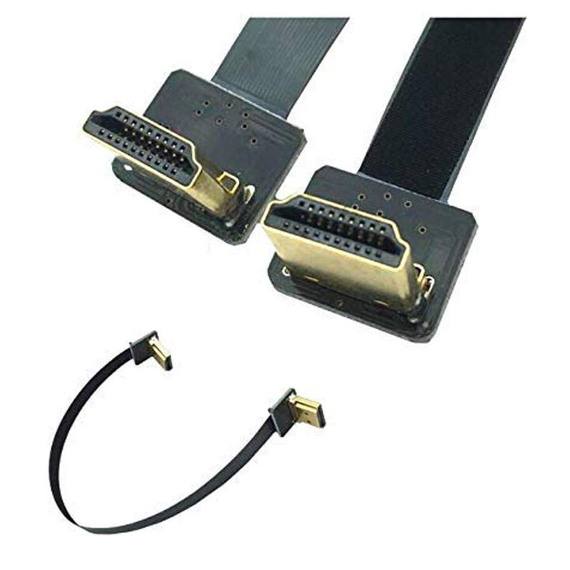 Kework 20cm FPV HDMI Slim Flat Cable, Upward Male to Upward Male 1080P HDMI Cord - Image 1